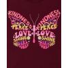 imageThe Childrens Place Girls UnicornsSportsButterflies Long Sleeve Graphic TShirts2 PackUnicorn ButterfliesButterfly