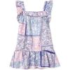 imageThe Childrens Place Girls and Toddler Short Sleeve Fashion DressNavy Flutter