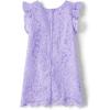 imageThe Childrens Place Girls and Toddler Short Sleeve Fashion DressPetal Purple Lace