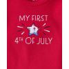 imageThe Childrens Place Unisex Baby And Newborn My First 4th of July 2 Piece Top and Short SetAmerican Flag