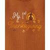 imageThe Childrens Place Unisex Baby My Firstlong Sleeve Bodysuit and Pants 2 Piece Set1st Thanksgiving