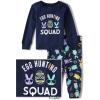 imageThe Childrens Place babyboys Family Matching Easter Snug Fit Cotton PajamasNavy Egg Hunting Squad