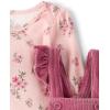 imageThe Childrens Place babygirls And Newborn Long Sleeve Body Suit and Overalls 2 Piece OutfitPrimrose
