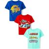 imageThe Childrens Place Baby Boys Graphic TShirts 3PackConstructionRacecarTrain
