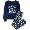 imageThe Childrens Place Easter Family Matching Snug Fit Cotton PajamasNavy Egg Hunting Squad