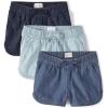 imageThe Childrens Place Girls Denim Pull on ShortsLight Wash 3pack