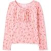 imageThe Childrens Place Girls Everyday Casual Long Sleeve Knit ShirtsPink Carmine