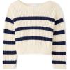 imageThe Childrens Place Girls Long Sleeve Crew Neck Pullover SweaterTidal Stripe
