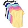 imageThe Childrens Place Girls Short Sleeve High Low TeeMulti Color Shirt Tee 8pack