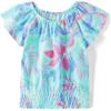 imageThe Childrens Place Girls Smocked Short Sleeve TopsHawaiian