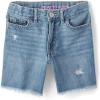 imageThe Childrens Place Girls Twill Skimmer ShortsLea Distressed
