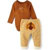 imageThe Childrens Place Unisex Baby My Firstlong Sleeve Bodysuit and Pants 2 Piece Set1st Thanksgiving
