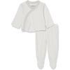 imageThe Childrens Place babyboys Unisex Baby Newborn Take Me Home Set 100 Cotton Long Sleeve Side Snap Kimono Top and Pants 2pack