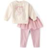 imageThe Childrens Place babygirls And Newborn Long Sleeve Sweater and Pants 2 Piece Playwear SetMesh Heart