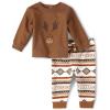 imageThe Childrens Place boys Long Sleeve Sweatshirt and Pants Set 2pack
