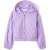 imageThe Childrens Place girls Active Long Sleeve Contrast Windbreaker JacketLavender Tea