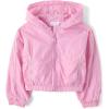 imageThe Childrens Place girls Active Long Sleeve Contrast Windbreaker JacketStrawberry Milk