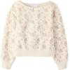 imageThe Childrens Place girls Active Long Sleeve Fleece Pullover SweatshirtWhite Daisy