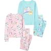 imageThe Childrens Place girls Long Sleeve Top and Pants Snug Fit 100 Cotton 2 Piece Pajama SetSo Sleepy 2pack