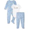 imageThe Childrens Place unisex baby Newborn Take Me Home Set 100 Cotton Short Sleeve Bodysuit Pants Long Sleeve Sleep Play and Toddler T Shirt Set Animal AlphabetLove My Family Preemie US