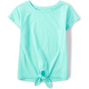 imageShort Sleeve Tie Front TopMellow Aqua