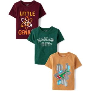 imageThe Childrens Place Baby Boys Graphic TShirts 3PackMamas BoyGeniusCars