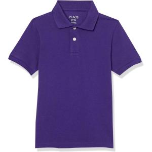 imageThe Childrens Place Baby and Toddler Boys Short Sleeve Polo ShirtRegal Violet