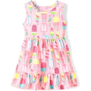 imageThe Childrens Place BabyGirls and Toddler Tiered Dress Short SleevePopsicles