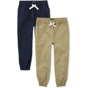 imageThe Childrens Place Boys Basic JoggerTidalFlax 2pack