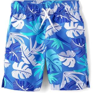 imageThe Childrens Place Boys Swim TrunksJungle Leaf