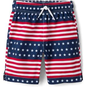 imageThe Childrens Place Boys Swim TrunksStarsStripes