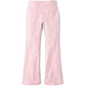 imageThe Childrens Place Girls High Rise Flare LeggingsRose Mist Rib