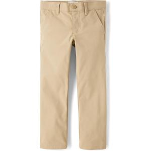 imageThe Childrens Place Girls Uniform Quick Dry Skinny Chino PantsSandy