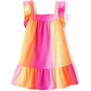 imageThe Childrens Place Girls and Toddler Short Sleeve Fashion DressPink Ombre