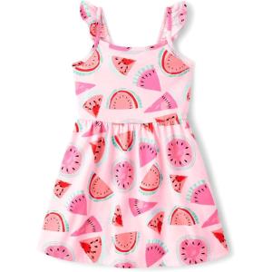 imageThe Childrens Place Girls and Toddler Short Sleeve Fashion DressWatermelons