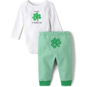 imageThe Childrens Place Unisex Baby And Newborn My First St Patricks Day 2 Piece SetMy First St Patricks Day