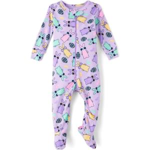 imageThe Childrens Place Unisex Baby Easter Family Matching Snug Fit Cotton PajamasEaster Egg Hunt Purple
