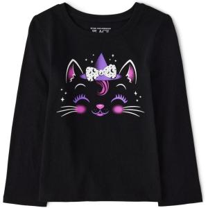 imageThe Childrens Place UnisexBaby and Toddler All HolidaysBirthdays Long Sleeve Graphic TShirtsCat Witch Hat