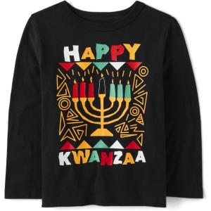 imageThe Childrens Place UnisexBaby and Toddler All HolidaysBirthdays Long Sleeve Graphic TShirtsHappy Kwanza