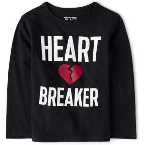 imageThe Childrens Place UnisexBaby and Toddler All HolidaysBirthdays Long Sleeve Graphic TShirtsHeartbreaker
