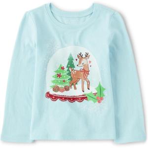 imageThe Childrens Place UnisexBaby and Toddler All HolidaysBirthdays Long Sleeve Graphic TShirtsHoliday Snowglobe