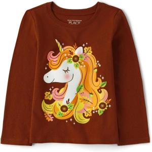 imageThe Childrens Place UnisexBaby and Toddler All HolidaysBirthdays Long Sleeve Graphic TShirtsHot Spice Unicorn