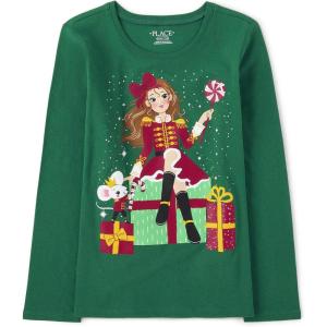 imageThe Childrens Place UnisexBaby and Toddler All HolidaysBirthdays Long Sleeve Graphic TShirtsNutcraker Girl
