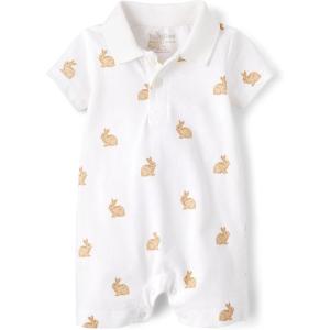 imageThe Childrens Place babyboys And Newborn Everyday RomperBunny White