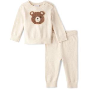 imageThe Childrens Place babyboys And Newborn Long Sleeve Sweater and Pants 2 Piece Playwear SetTeddy