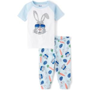 imageThe Childrens Place babyboys Family Matching Easter Snug Fit Cotton PajamasCool Bunny