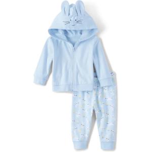 imageThe Childrens Place babyboys Zip Up Bunny Hoodie and Pants 2 Pc Set