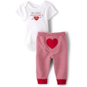 imageThe Childrens Place babygirls Short Sleeve Shirt and Leggings Set 2pack