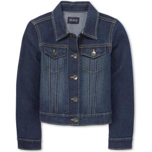 imageThe Childrens Place girls Basic Denim JacketDk Stone