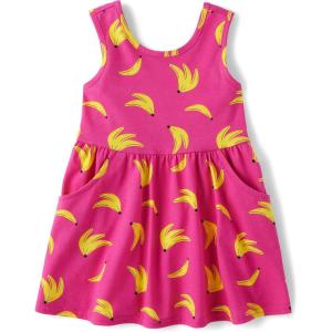 imageThe Childrens Placeand Toddler Girls Short Sleeve Fashion DressPink Glow